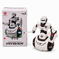 Робот 606-15 іграшка музична інтерактивна Persistent Power 21,5 см звук, світло, їздить + меч та щит