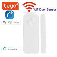 Розумний WiFi датчик відчинення дверей/відчиняння Tuya, Smartlife — бездротова сигналізація для вікон і дверей
