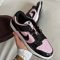 Кроссовки лаковая кожа Nike Sb Dunk White Pink Lacquer