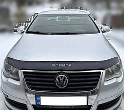 Дефлектор капота, мухобойка Volkswagen Passat B6 2005-2010 (VIP)