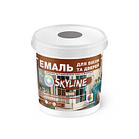 Эмаль акриловая Для Окон и Дверей SkyLine Wood Серая RAL 7046 0.4 л BX, код: 8195741