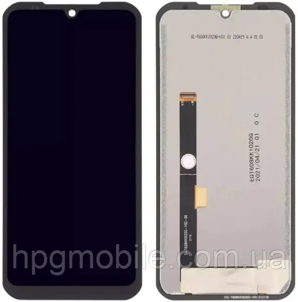Дисплей для Doogee S86/S86 Pro модуль (екран та сенсор) оригінал, Чорний, фото 1