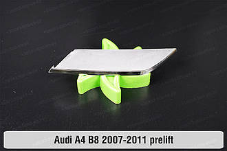 Хромована декоративна маска нижня Audi A4 B8 (2007-2011) дорест ліва