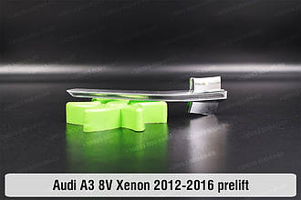 Хромована декоративна маска світлорозсіювач поворотника Audi A3 8V Xenon (2012-2016) дорест ліва