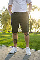 Мужские летние стильные котоновые шорты до колен мужские хаки повседневные шорты с карманами LOV