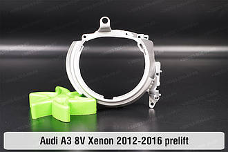 Хромована маска лінзи Audi A3 8V Xenon (2012-2016) дорест ліва