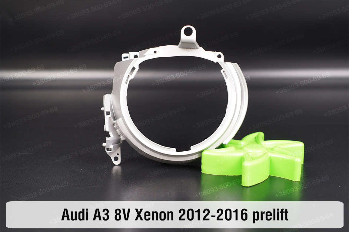 Хромована маска лінзи Audi A3 8V Xenon (2012-2016) дорест права, фото 1
