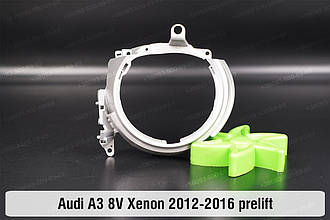 Хромована маска лінзи Audi A3 8V Xenon (2012-2016) дорест права