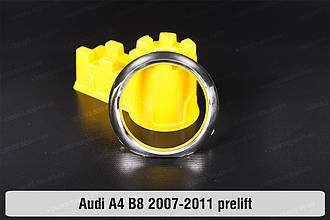 Хромована маска лінзи задня Audi A4 B8 (2007-2011) дорест ліва