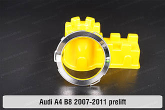 Хромована маска лінзи передня Audi A4 B8 (2007-2011) дорест ліва