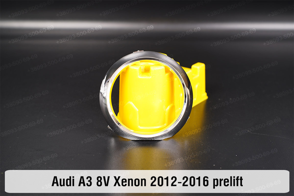 Хромоване кільце лінзи Audi A3 8V Xenon (2012-2016) дорест праве, фото 1