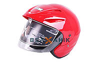 Шлем (полулицевик) VIRTUE MD-705H красный [S]