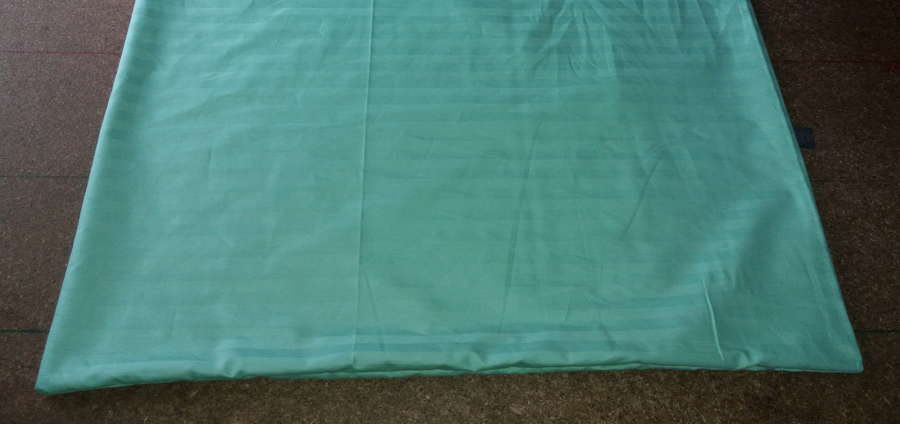 Наволочка 50х70 з страйп-сатину м'ятного кольору