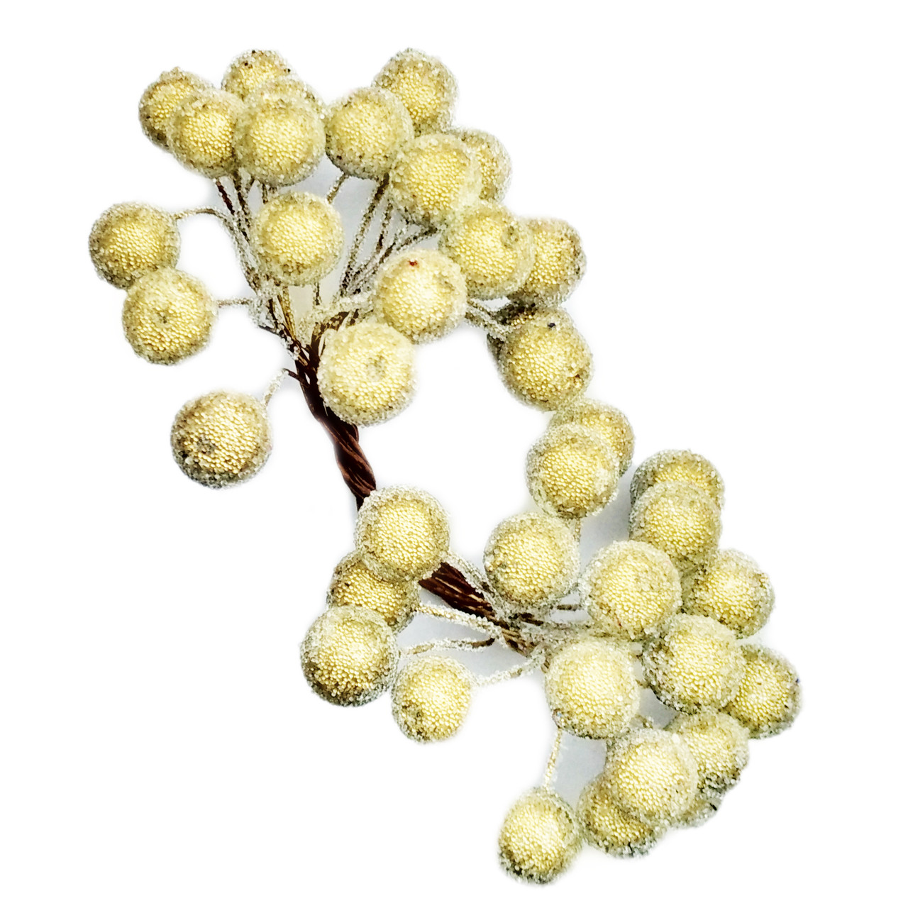 Ягоди в цукрі №11 золоті (12 мм, 40 шт), фото 1