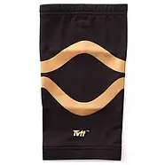 Наколінник бандаж TVFF 901301 еластичний для фіксації коліна чорно-золотий, фото 2