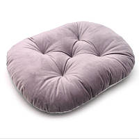 Лежак-подушка для собак та котів  Велюр рожевий №3 60х90 см