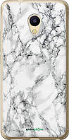 Чехол на Meizu M5s Мрамор белый "4480u-776-8094"
