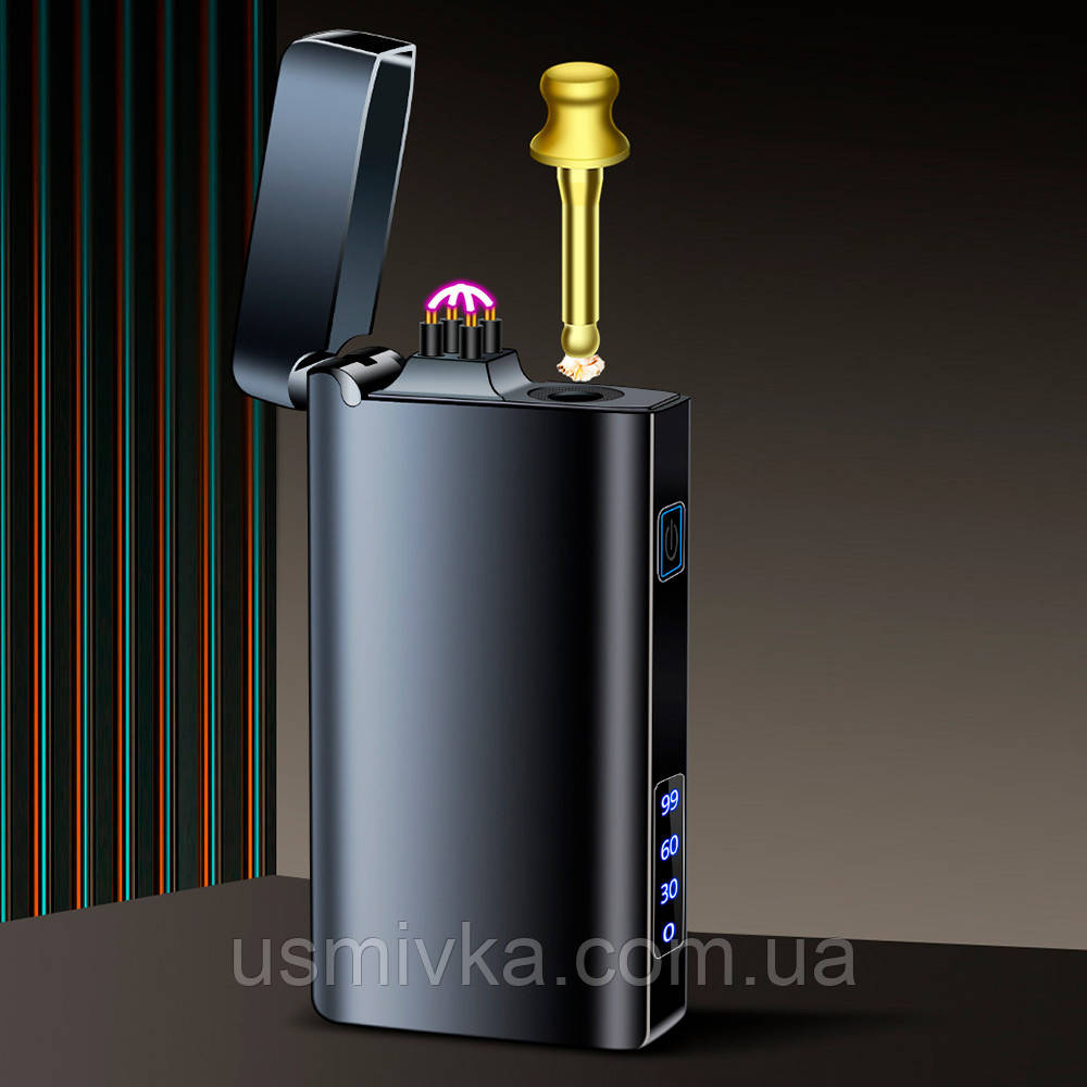 Запальничка usb + бензинова з ліхтариком у подарунковому пакованні US-765B