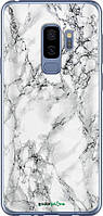 Чехол на Samsung Galaxy S9 Plus Мрамор белый "4480u-1365-8094"