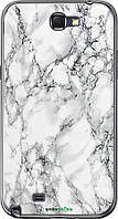 Чехол на Samsung Galaxy Note 2 N7100 Мрамор белый "4480u-17-8094"