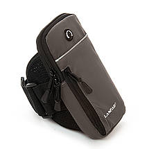 PODIUM Сумка Чоловіча На пояс нейлон Lanpad 36011 grey спорт, фото 2