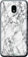 Чехол на Samsung Galaxy J3 2018 Мрамор белый "4480u-1501-8094"