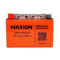 Мото аккумулятор MAXION MXBM-YTX9-BS GEL (12V, 9Ah, 120A)