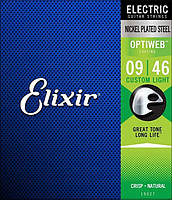 Струны для электрогитары Elixir Optiweb Custom Light (09-46)