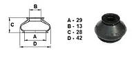 Пыльник рулевого наконечника / стойки стабилизатора (13*29*28)