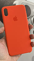 Apple iPhone XS Max чохол силікон накладка Silicon Case Original Orange AG