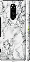 Чехол на Sony Xperia 1 J9110 Мрамор белый "4480m-1760-8094"