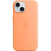 Чехол для мобильного телефона Apple iPhone 15 Silicone Case with MagSafe Orange Sorbet (MT0W3ZM/A)