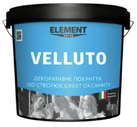 Штукатурка декоративна інтер'єрна для стін Element Decor Velluto 1кг, фото 1