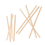 Дерев'яні тонкі шпателі (палочки) одноразові для депіляції воском 140х60мм, 100шт./уп. 346, фото 3