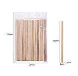 Дерев'яні тонкі шпателі (палочки) одноразові для депіляції воском 140х60мм, 100шт./уп. 346, фото 2