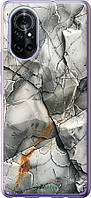Чехол на Huawei Nova 8 Серый мрамор "6041u-2245-8094"