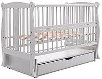 Кровать Babyroom Грация DGMYO-3 маятник, ящик, откидной бок бук серый