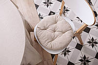 Подушка на стул круглая Ardesto Oliver ART-03-OB 40 см бежевая хорошее качество