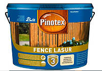 Пропитка PINOTEX FENCE для заборов и садовых построек из пиленой древесины, тик 10 л