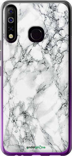 Чехол на Tecno Spark 4 KC2 Мрамор белый "4480u-2406-8094" (ID ...