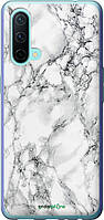 Чехол на OnePlus Nord CE Мрамор белый "4480u-2382-8094"