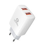 Мережевий Зарядний Пристрій Ridea RW-21011 Element Duo 2USB 2.1 A Колір Чорний, фото 6