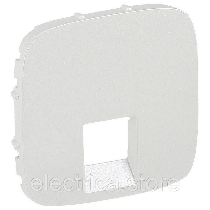 Накладка розетки Rj11/Rj45 Valena ALLURE перли 755419, фото 1