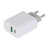 Мережевий Зарядний Пристрій XO L64 Type-C to Lightning QC3.0 18W Колір Бiлий, фото 4