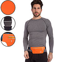 Ремень-сумка спортивная planeta-sport для бега и велопрогулки GA-6334 Оранжевый