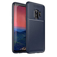 Чехол Carbon Case Samsung G960 Galaxy S9 Синий (hub_VEDq53715) DS, код: 1374174