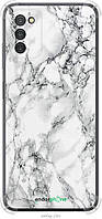 Чехол на Samsung Galaxy A03s A037F Мрамор белый "4480sp-2381-8094"
