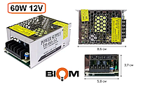 Блок питания OEM DC12 60W 5А TR-60-12