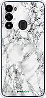 Чехол на Tecno Spark 8C KG5k Мрамор белый "4480sp-2680-8094"