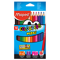 Карандаши цветные ZiBi Color Peps Maxi 12 цв. (MP.834010) ASP